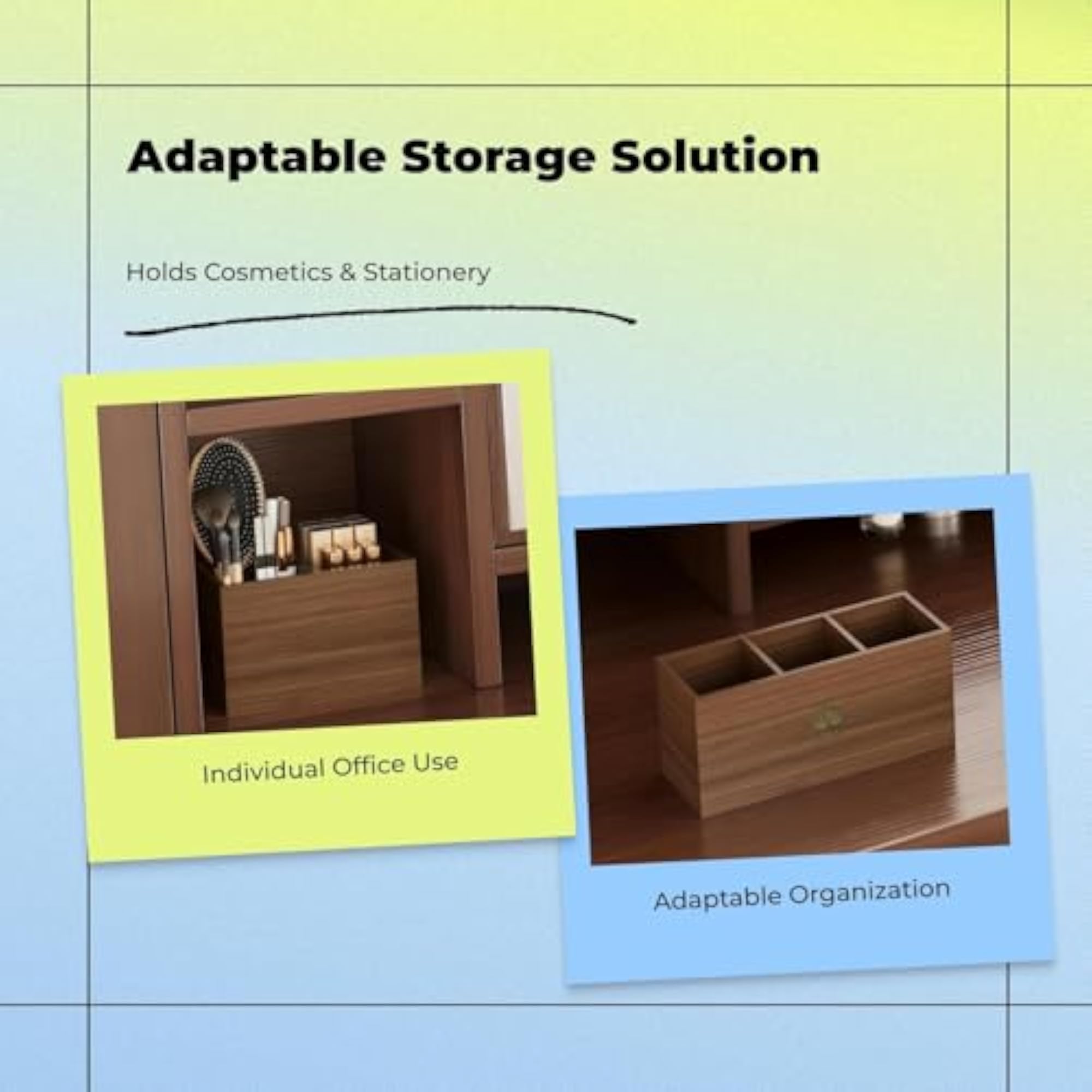 Rotating Makeup Brush Organizer Storage Box